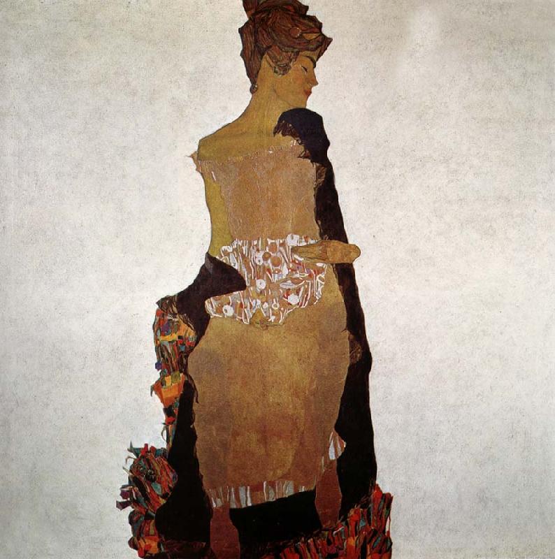 Egon Schiele Portrait of Gerta Schiele Germany oil painting art